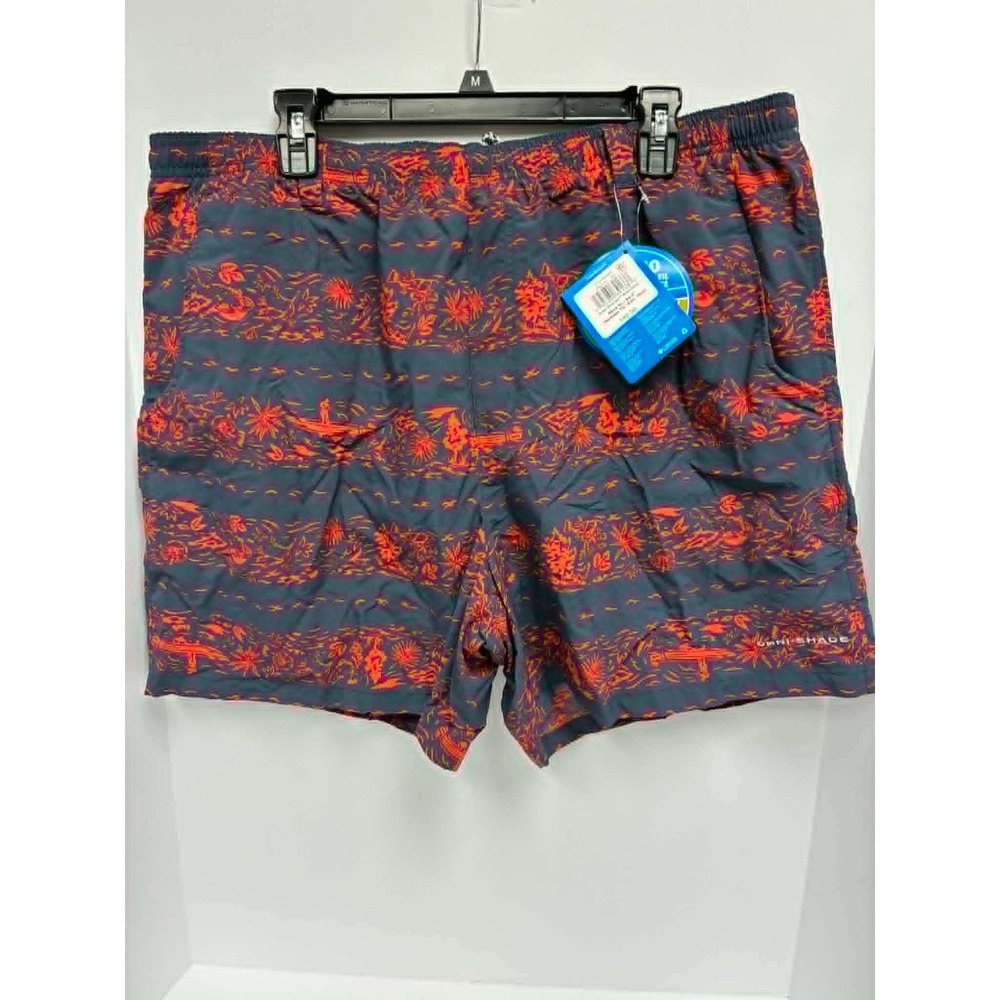 Columbia PFG Mens XL Super Backcast Water Shorts 6 Inseam Carbon Red FM1107-403